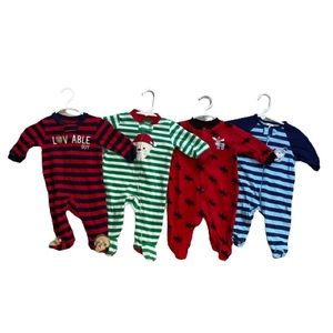 Carter’s Footsie Pajama Set of 4 Baby Size 3 Months